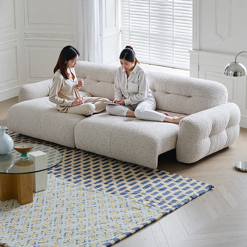 รูปสินค้า YIWO | Electric Adjustable Large Seat Depth Cat Scratch Resistant Fabric Sofa