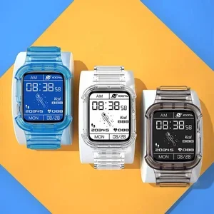 ภาพหน้าปกสินค้าพร้อมส่ง สายซิลิโคนแบบใสใส พร้อมเคสในตัว สไตล์ Casio ใช้ได้กับ Apple Watch Series 7 6 5 4 3 2 1 Se Smart Watch X8Max HW22Plus X7 T500 TK800 HW67plus HW37 K7Pro ที่เกี่ยวข้อง