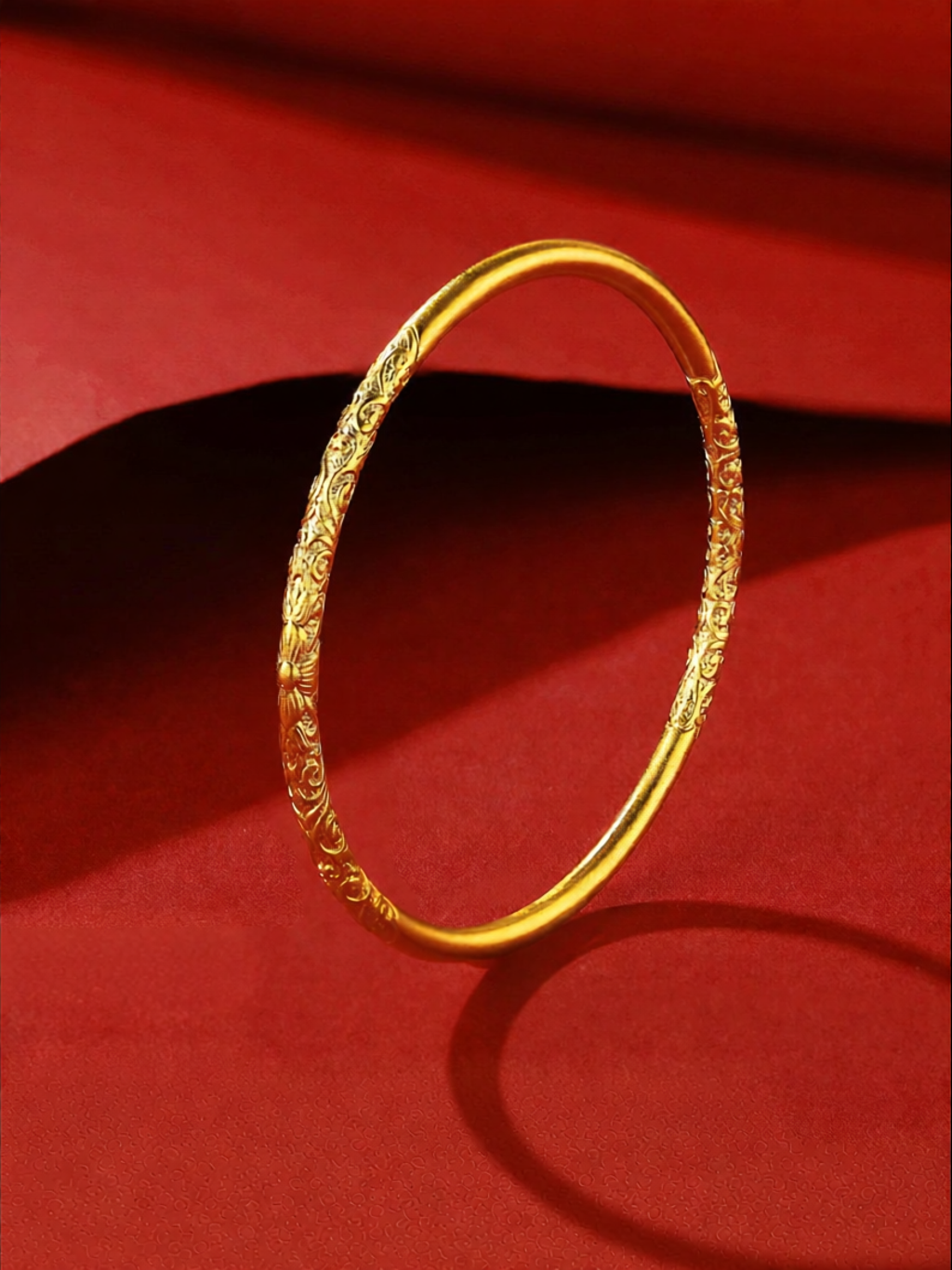 FANSIRUI | Gold-plated Silver Women's Plain Hoop Bangle Bracelet Anti-fade Solid Matte ราคา 13,764 บาท*ส่งฟรี