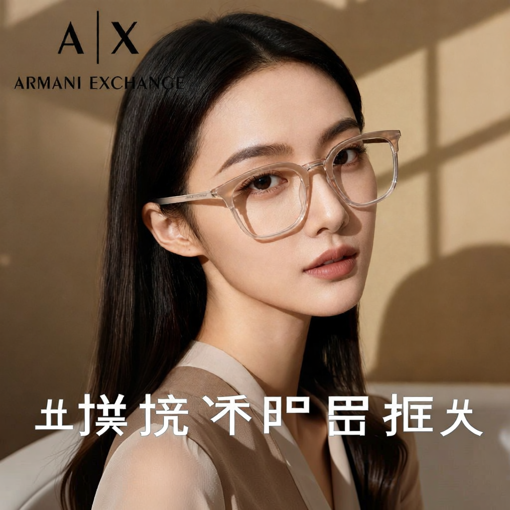 Emporio Armani | Trendy Full Rim Round Frame Glasses ราคา 5,551 บาท*ส่งฟรี