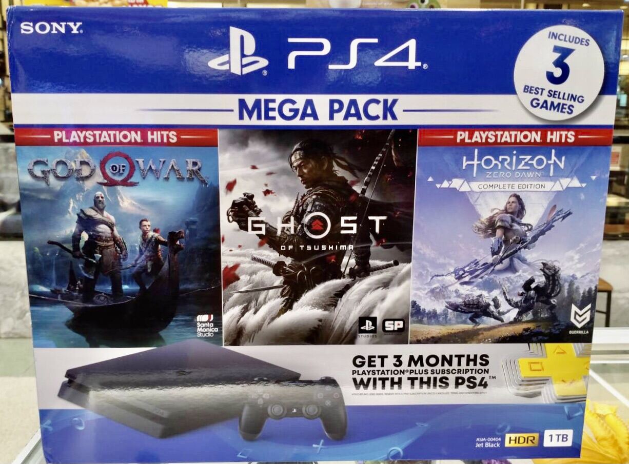 เครื่องเล่นเกมส์ PlayStation 4 slim 1tb mega pack3 (ศูนย์ไทย)