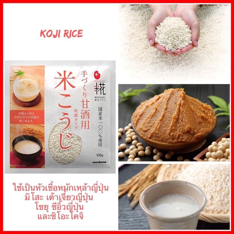 ✨ Koji Rice ✨ ข้าวโคจิ นำไปเป็นหัวเชื้อหมักเหล้าญี่ปุ่น มิโสะ(เต้าเจี้ยวญี่ปุ่น) โชยุ(ซีอิ๊วญี่ปุ่น) และชิโอะโคจิ นำเข้าจากญี่ปุ่น