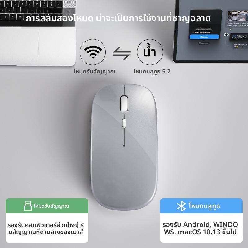 EPOOSUO | Wireless Bluetooth Silent Mouse for Apple Laptop and Tablet