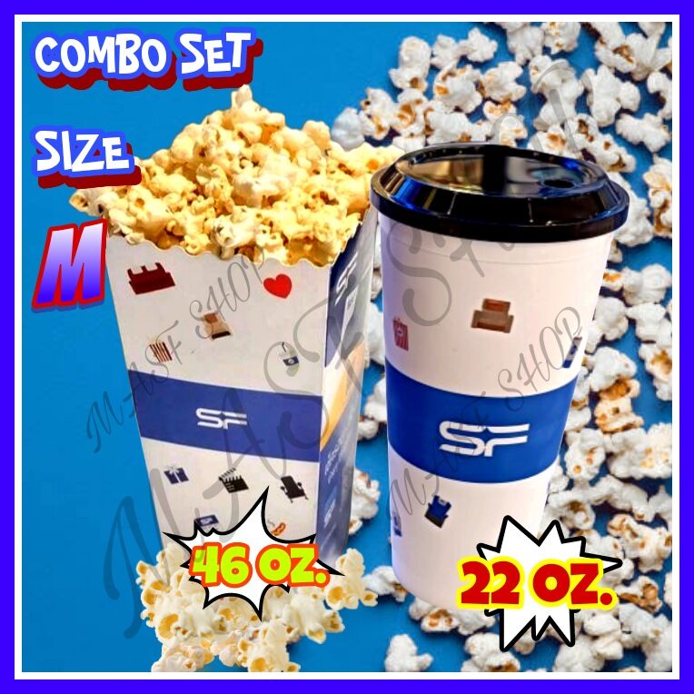(COMPO SET) SF CINEMA Popcorn & Soft drink ป๊อปคอร์น และน้ำอัดลมเอสเอฟซีเนม่า ✅ใช้ได้ทุกสาขา ( ส่งโค้ดทางแชทลาซาด้า ) ราคา 139 บาท*ส่งฟรี
