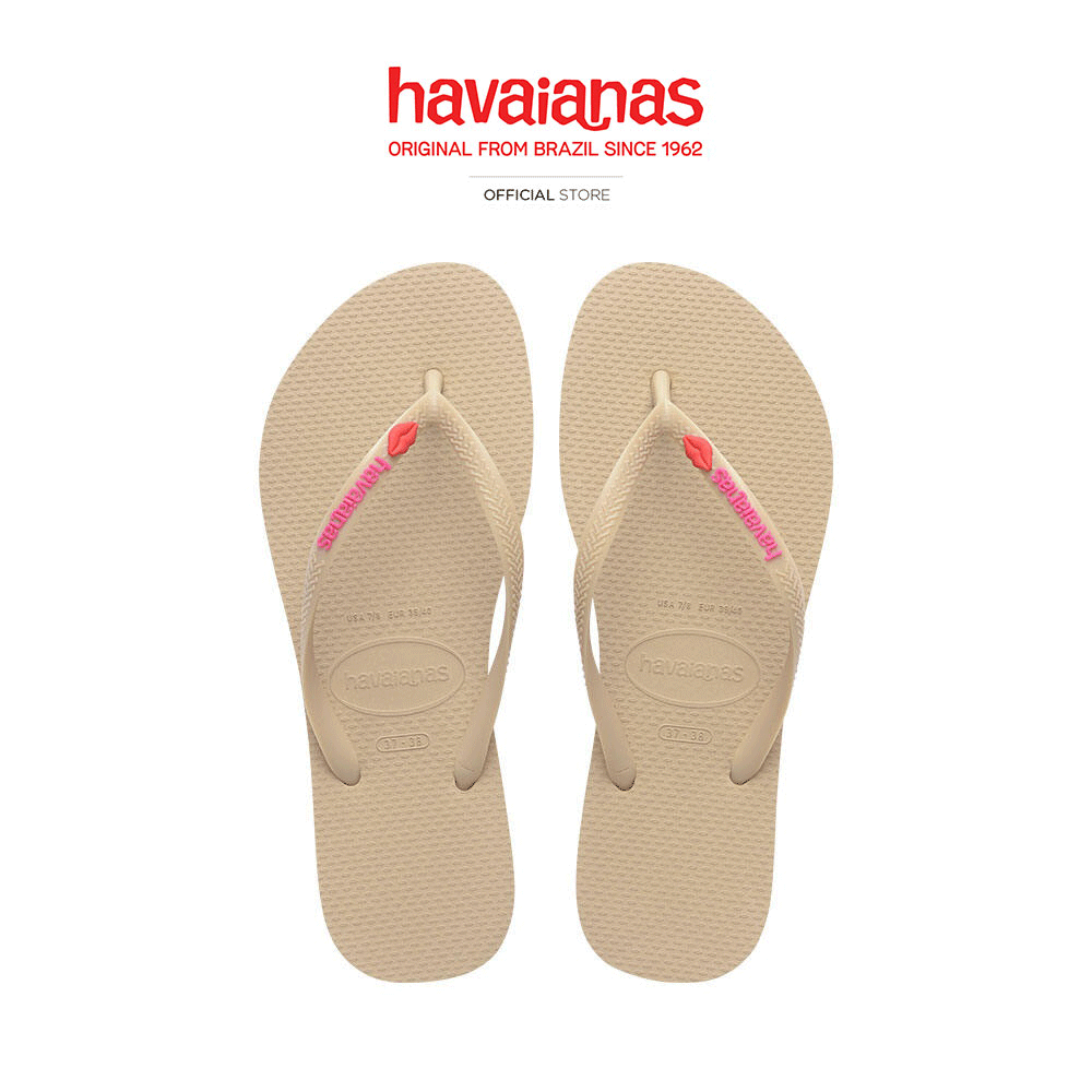 HAVAIANAS รองเท้าแตะ Slim Kiss Flip Flops CREAM 415018001543F_F5CMXX ราคา 903 บาท*ส่งฟรี