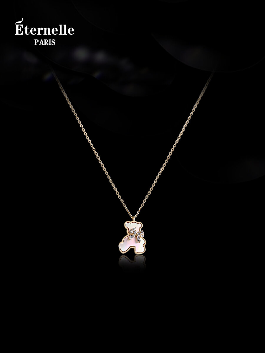 [Eternelle | Eternelle French Bear Necklace Sweet Cool Versatile High-End Clavicle Chain Birthday Gift Silver Jewelry Animal Pattern Original Design Fresh Out,Eternelle | Eternelle French Bear Necklace Sweet Cool Versatile High-End Clavicle Chain Birthday ราคา 2,601 บาท*ส่งฟรี
