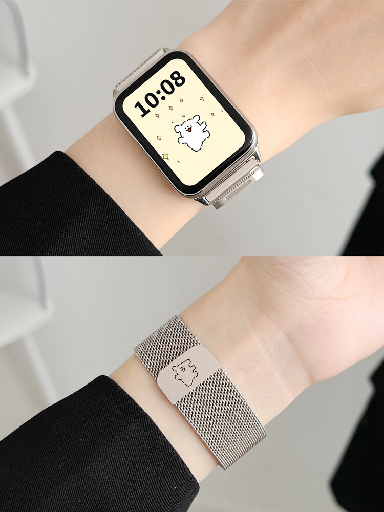 XUEZHANGJIA | Magnetic Metal Bracelet Watch Band Compatible with Xiaomi Band 10/9 Pro ราคา 216 บาท*ส่งฟรี