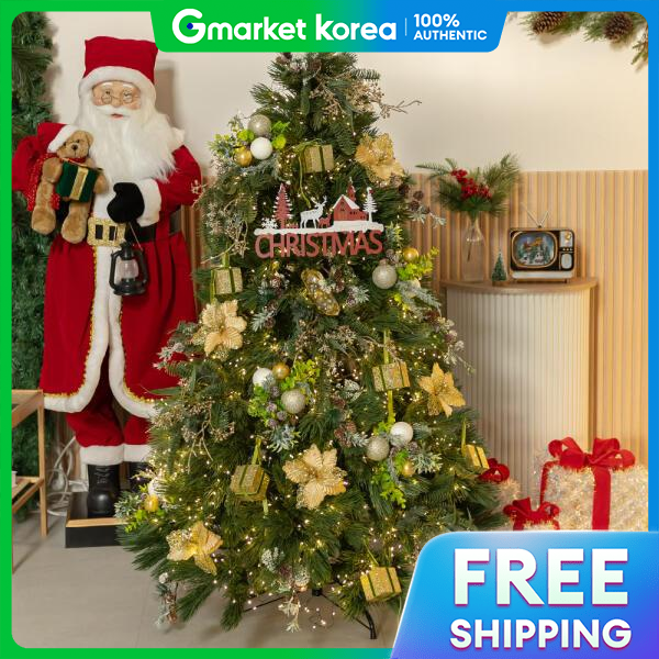 ART BOX | Artbox/Flower Tree Christmas Tree Decoration Full Set Gold Pine 150cm Double-Sided ราคา 22,886 บาท*ส่งฟรี