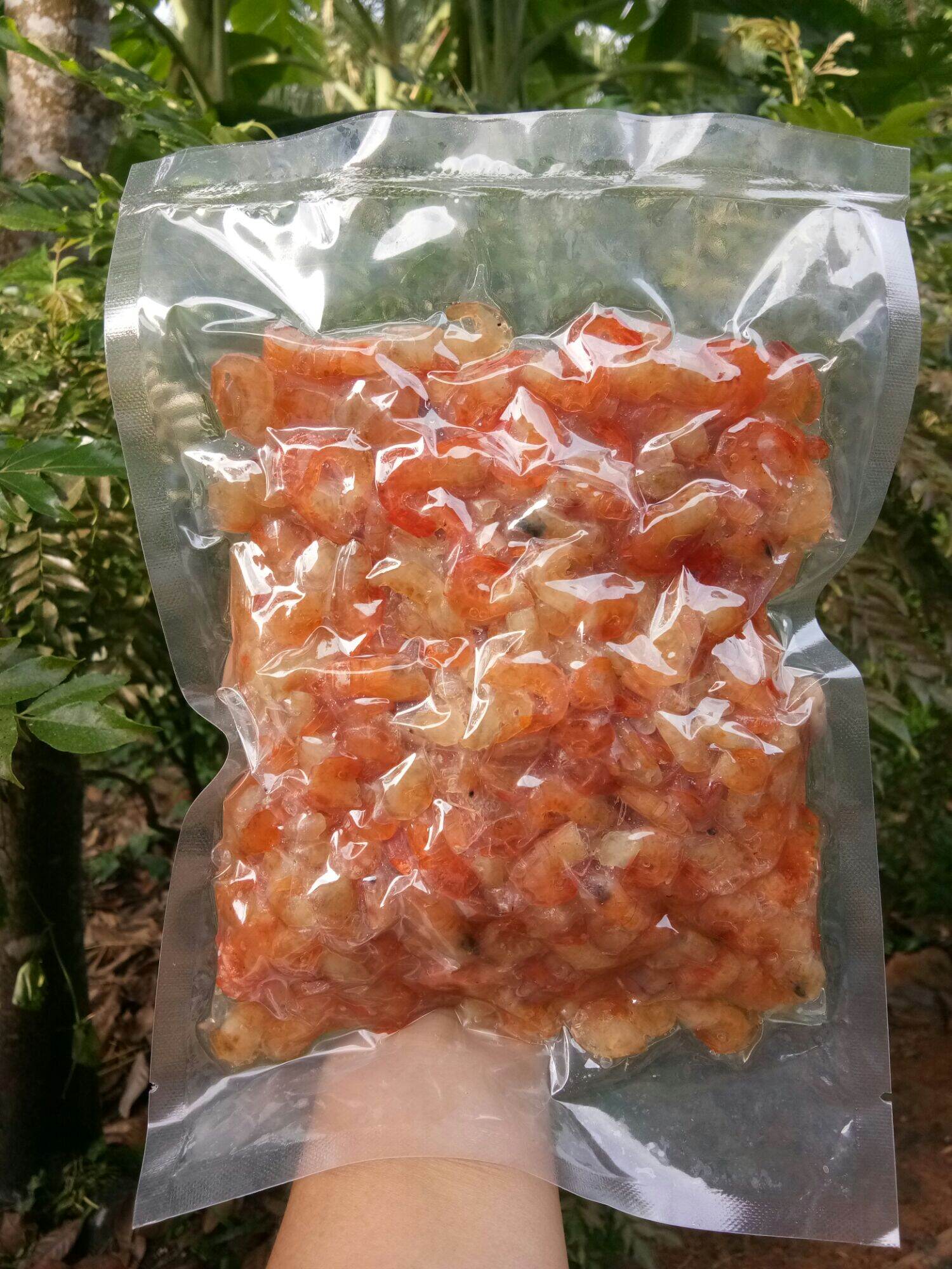 กุ้งหวานเกาะใหญ่ 500 กรัม กุ้งธรรมชาติจากทะเลสาบสงขลา แพ็คสูญญากาศ