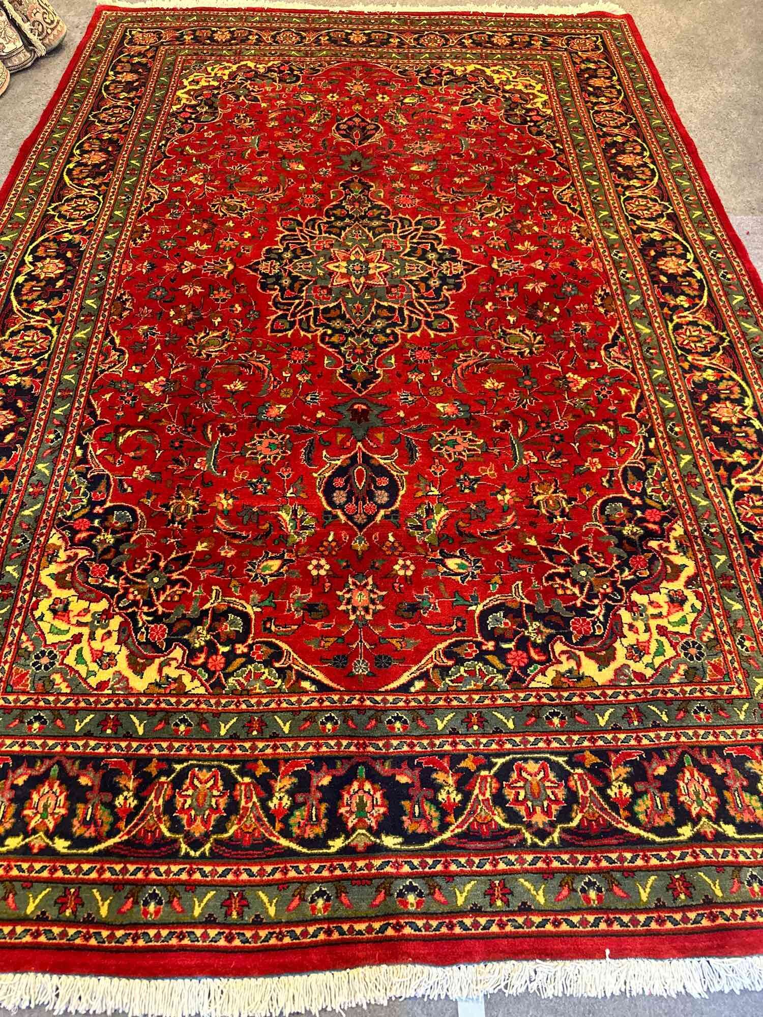 Persian Kashan carpet, thick pile, wool, 200x300 Cm, product of Iran 🇮🇷t15-20 ราคา  94,995 บาท*ส่งฟรี