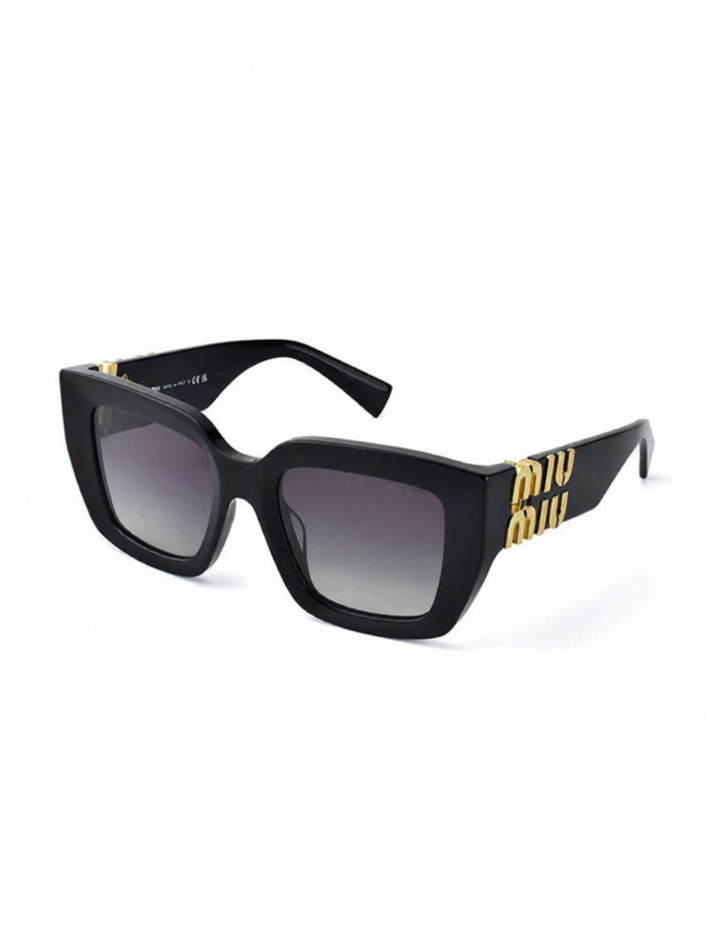 MIU MIU | UV Protection Sunglasses Retro Square Black Frame ราคา 25,758 บาท*ส่งฟรี
