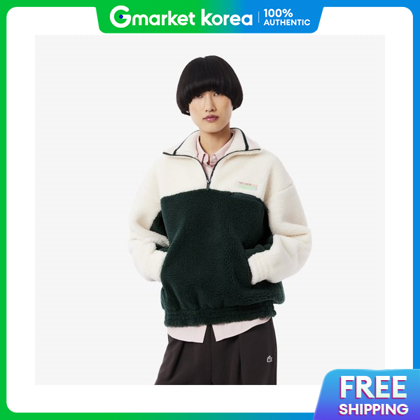 Lacoste | Sweatshirt Sf5266 55Nf2I Women's Hooded Sweatshirt Polar Fleece Half-Zip ราคา 7,328 บาท*ส่งฟรี