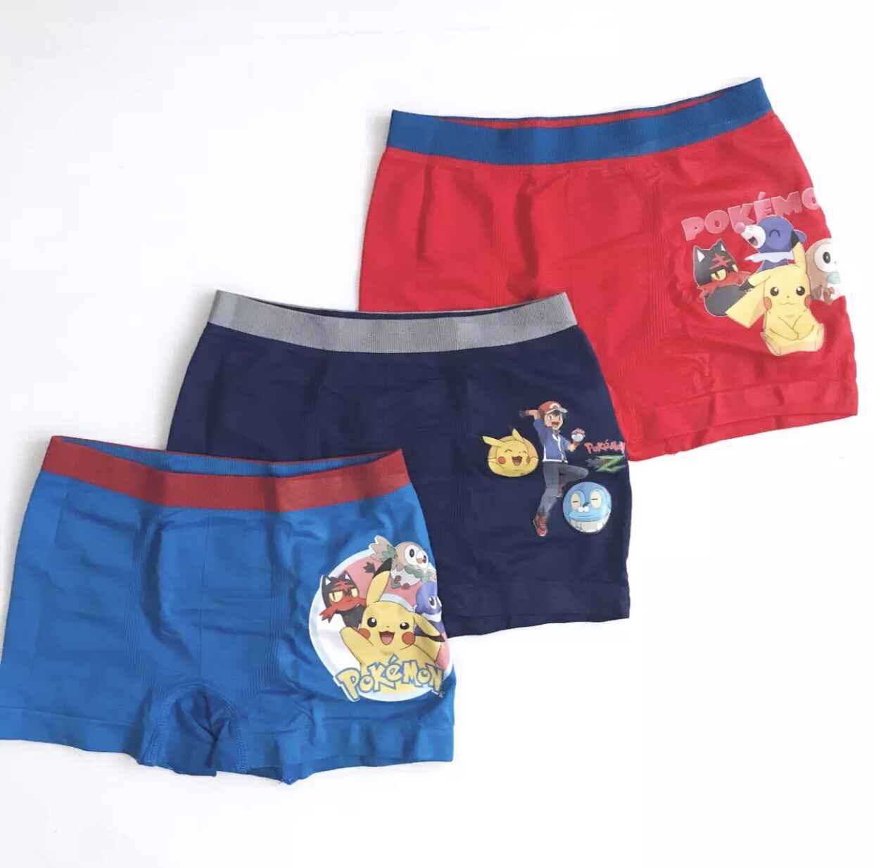 Pokémon Spandex Boxer 3’s/pack