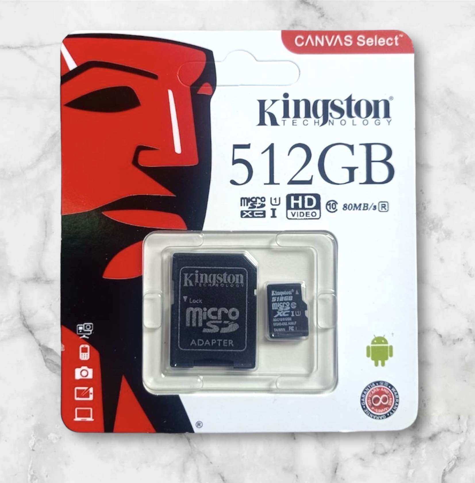 เมมโมรี่การ์ด 512GB SDHC / SDXC UHS-I Micro SD Card with Adapter ราคา 69 บาท*ส่งฟรี