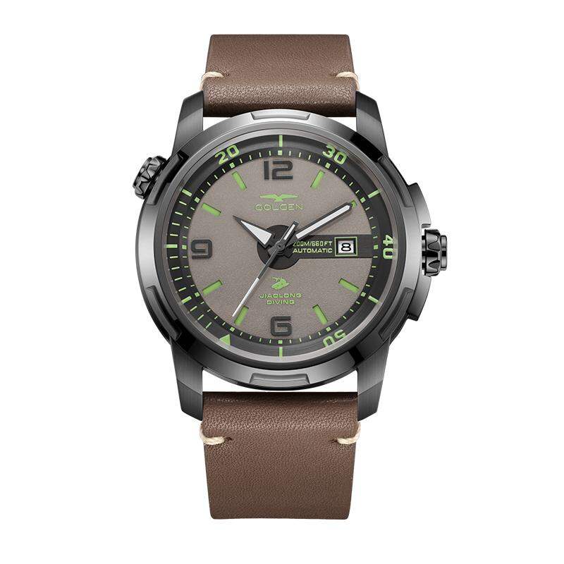 GOLGEN | Men's Minimalist Large Dial Calendar Waterproof Business Watch ราคา 22,786 บาท*ส่งฟรี