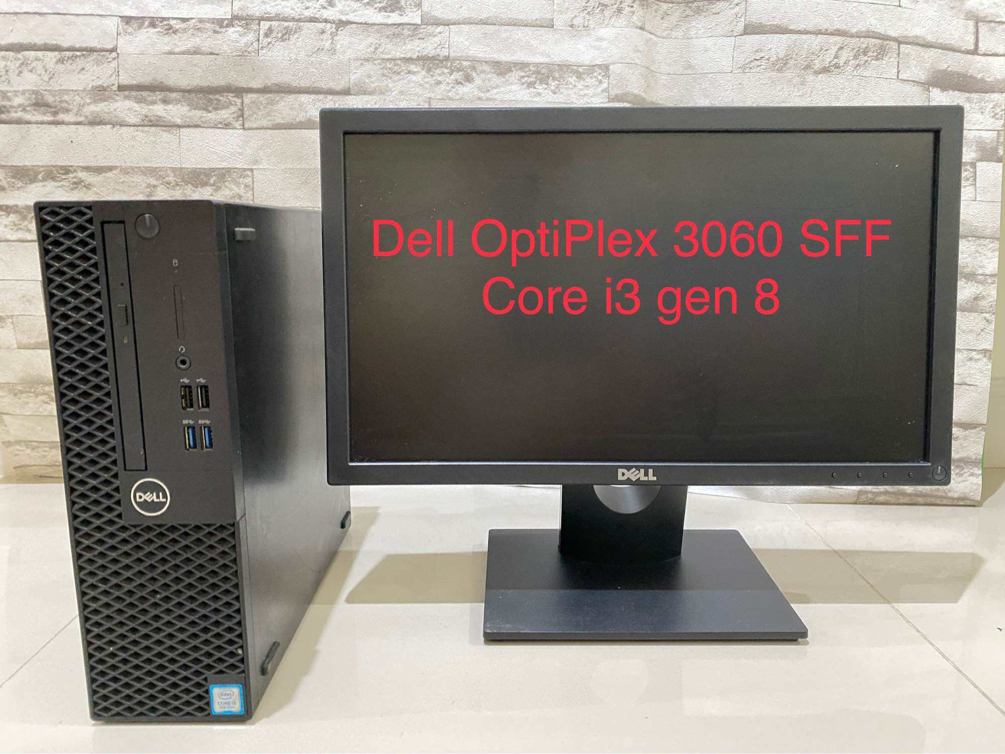 Dell Optiplex 3060 Sff Core I3 Gen 8 แรม 8 Gb ฮาร์ดดิสก์sata 1000 Gbใส่ M2 ได้ วินโดว์แท้ 2550