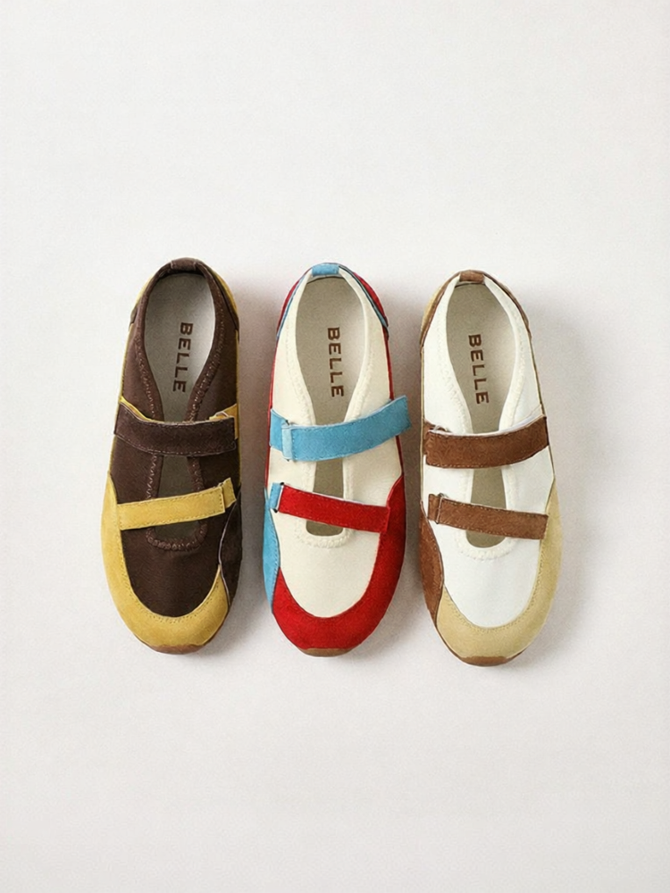 belle | Double Velcro Thin Sole Ballet Mary Jane Shoes ราคา 3,823 บาท*ส่งฟรี