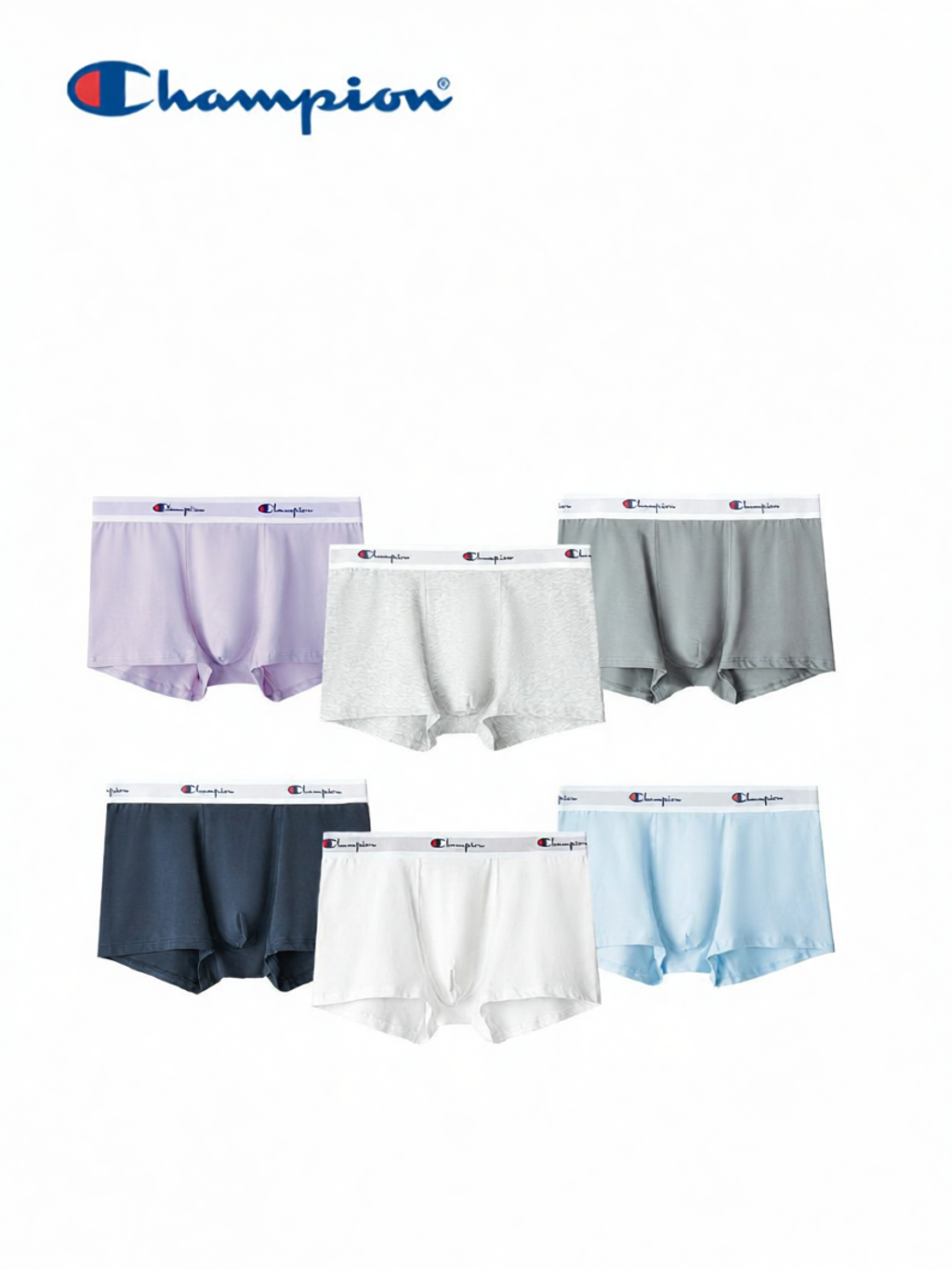 CHAMPION | Men's Spring/Summer Stretch Cotton Boxer Briefs 3-Pack
