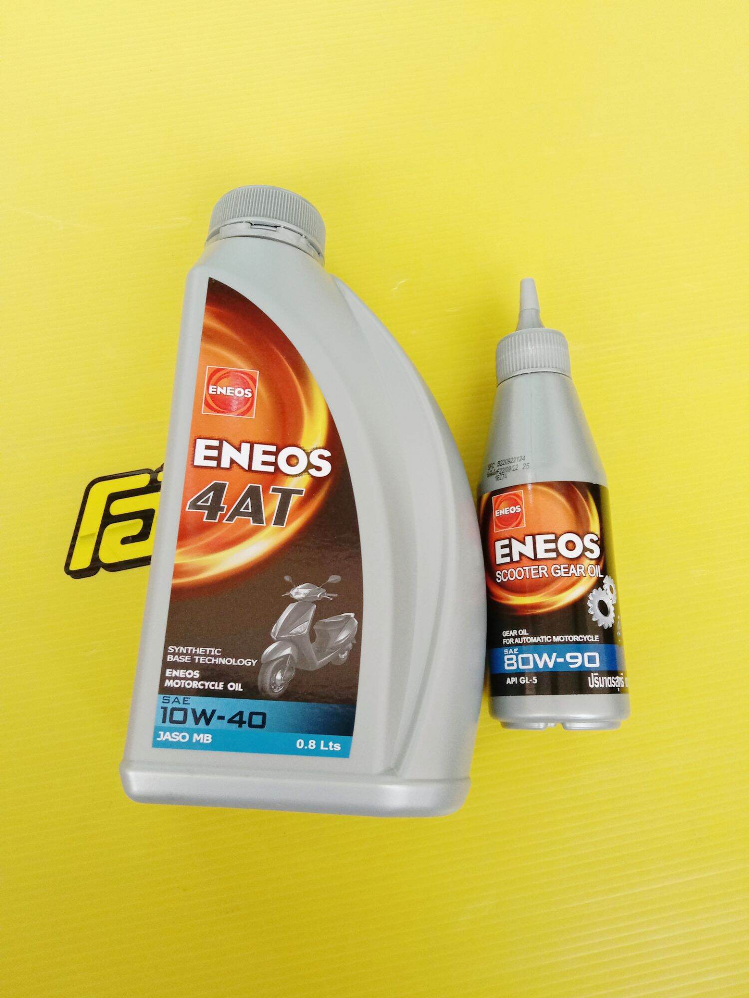 น้ำมันเครื่องENEOS 4AT (MB) 10W-40 0.8ลิตรน้ำมันเฟืองท้าย120มล. ใช้กับ ...