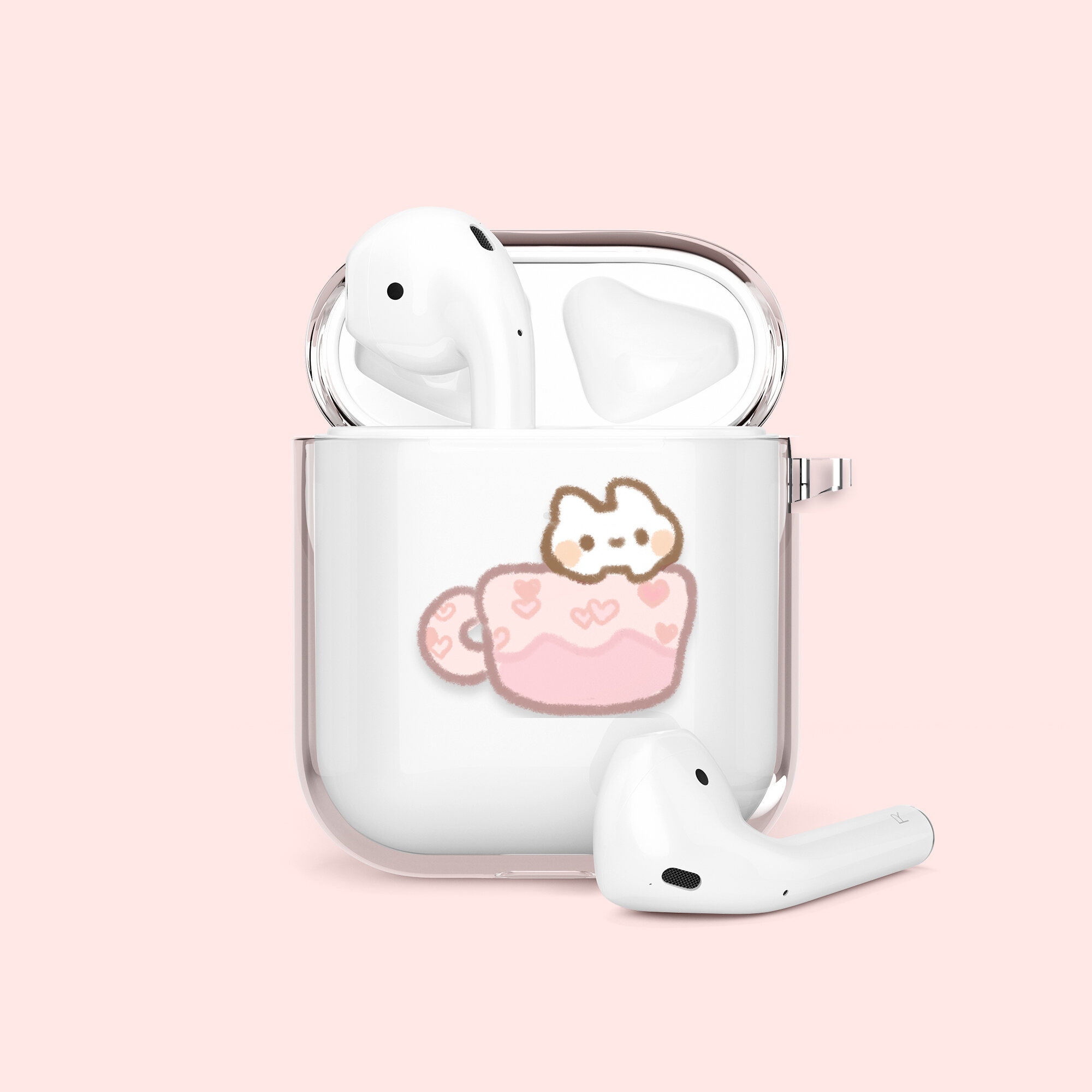 ปลอกป้องกัน airpods ลายพันธมิตรน่ารัก | เคสลายการ์ตูนกระต่ายและหมูหูฟัง ...