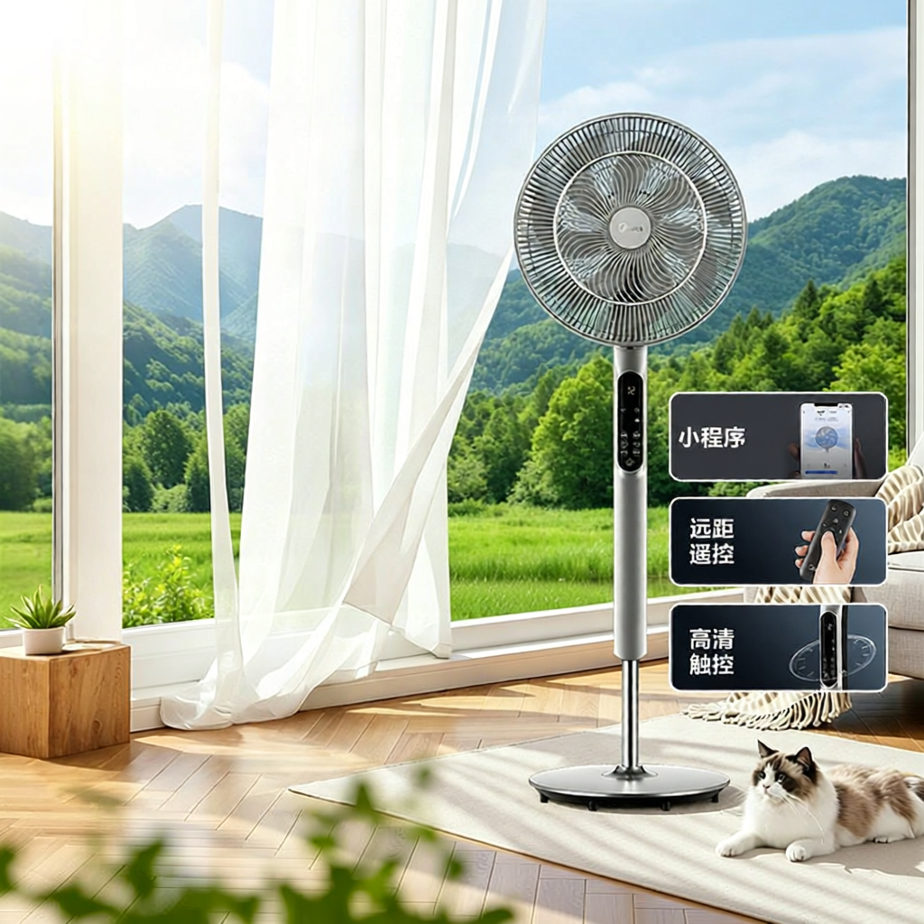 Midea | Inverter Powerful Voice-Control Remote Floor Fan ราคา 9,615 บาท*ส่งฟรี