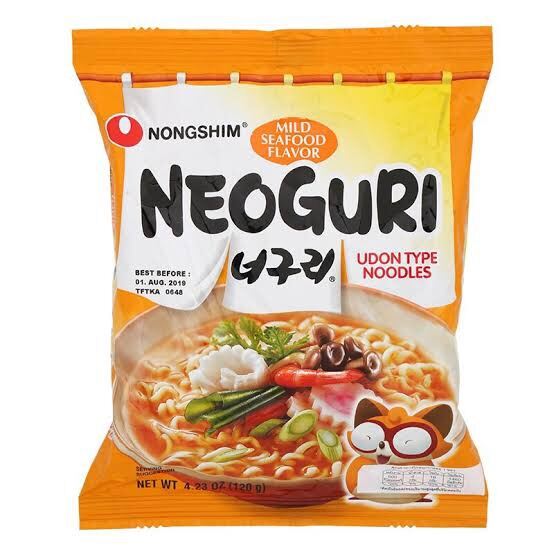 Nongshim Neoguri Seafood & Mild 120g. ราเมนซีฟู้ด รสเผ็ดกลาง นำเข้าจาก ...