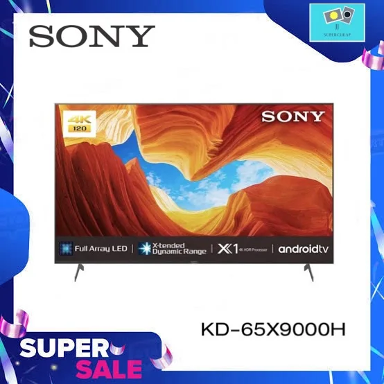 SONY BRAVIA SMART TV 4K UHD Android TV 9.0 ขนาด 65 นิ้ว 65X9000H Full Array LED,High Dynamic Range(HDR) รุ่น KD-65X9000H
