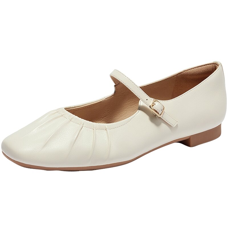 SENDA | Soft Sheepskin Ballet Mary Jane Shoes ราคา 3,814 บาท*ส่งฟรี