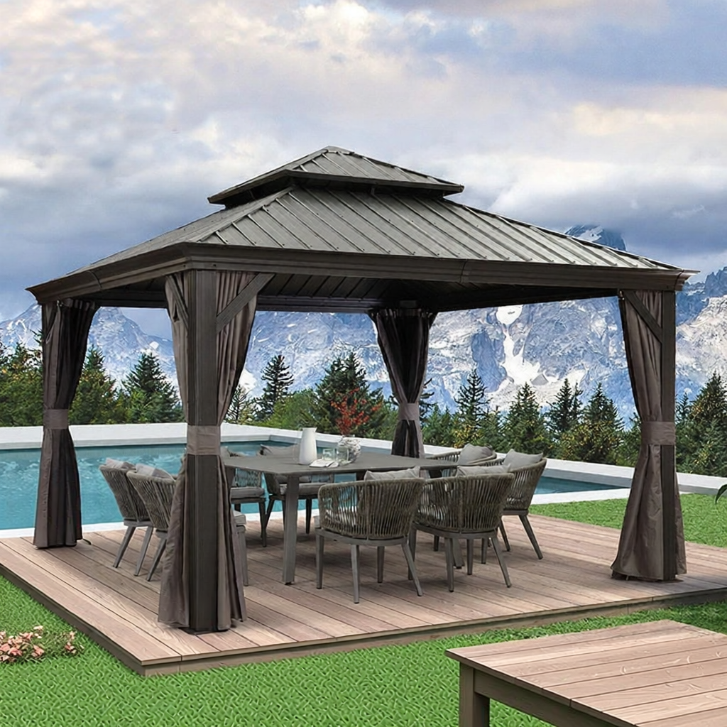 ST MIRREN | Aluminum Sunshade Gazebo ราคา 59,771 บาท*ส่งฟรี