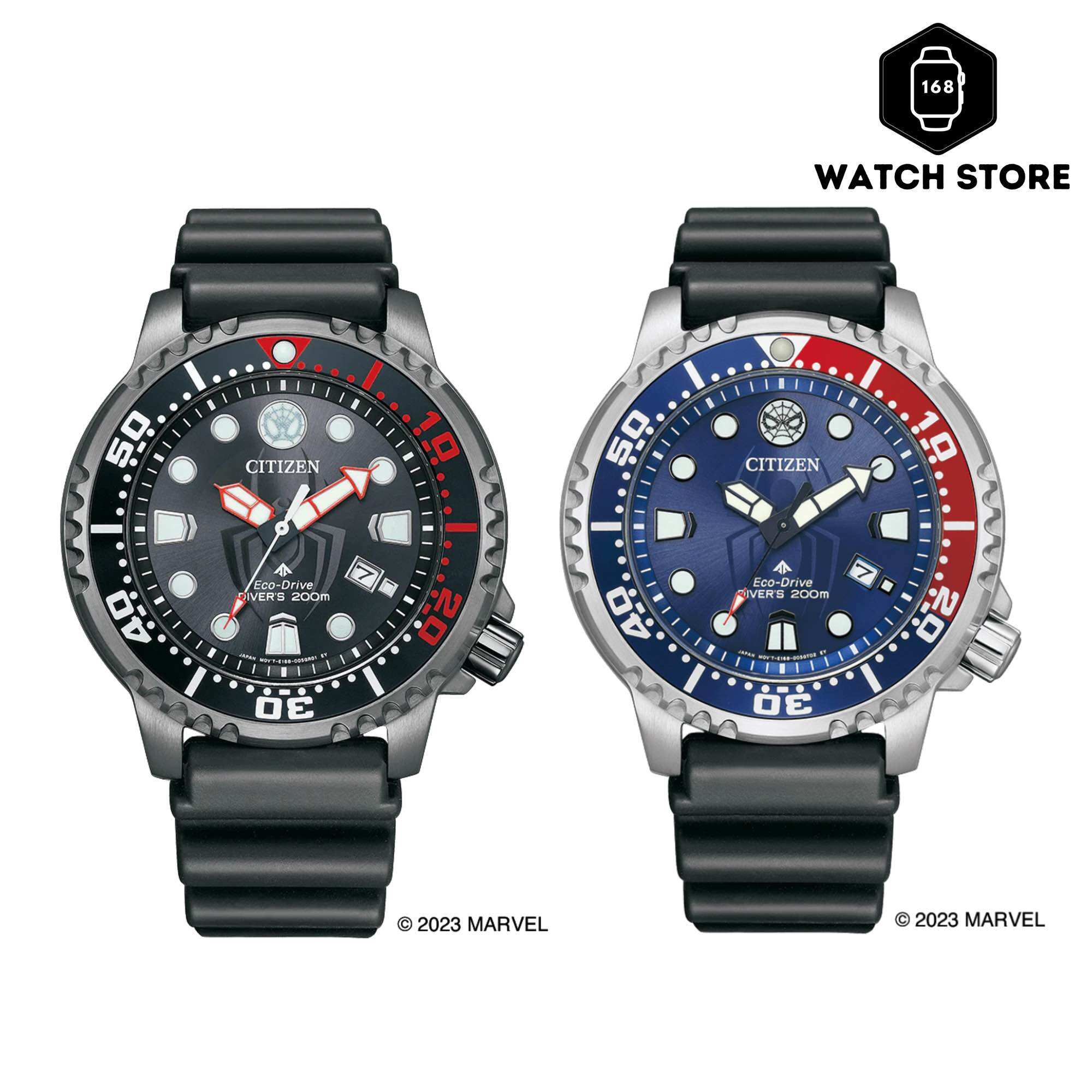 นาฬิกา Citizen Eco-Dive Spiderman Limited 500 เรือน BN0250-07L BN0255-03E ของแท้ ประกันศูนย์ ราคา 16,900 บาท*ส่งฟรี