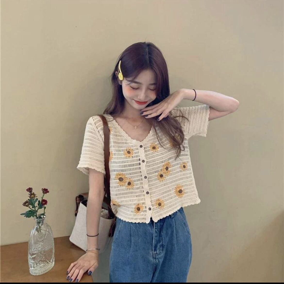 เสื้อครอปถักไหมพรม มือ2 - sunanta.shopstyle - ThaiPick