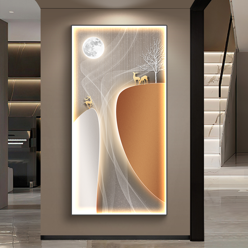 RUIBAHAO | Luxury LED Deer Wall Art ราคา 4,690 บาท*ส่งฟรี