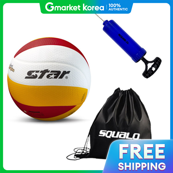 Star Volleyball Grand Champion Size 5 Vb225-34 10-Panel Fivb Official Ball, Sq Ball Bag and Pump - ยี่ห้อ STAR ราคา 2,775 บาท*ส่งฟรี