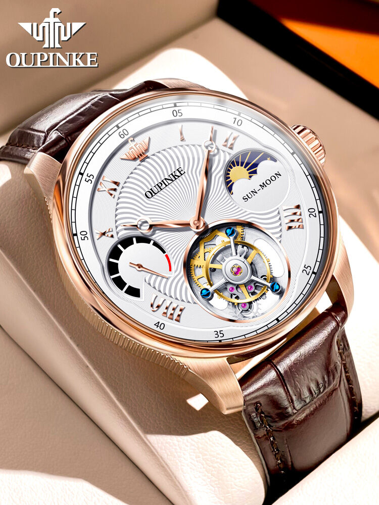 Taxau | New 2024 Men's Mechanical Watch Tourbillon Business Skeleton Water-Resistant ราคา 40,687 บาท*ส่งฟรี