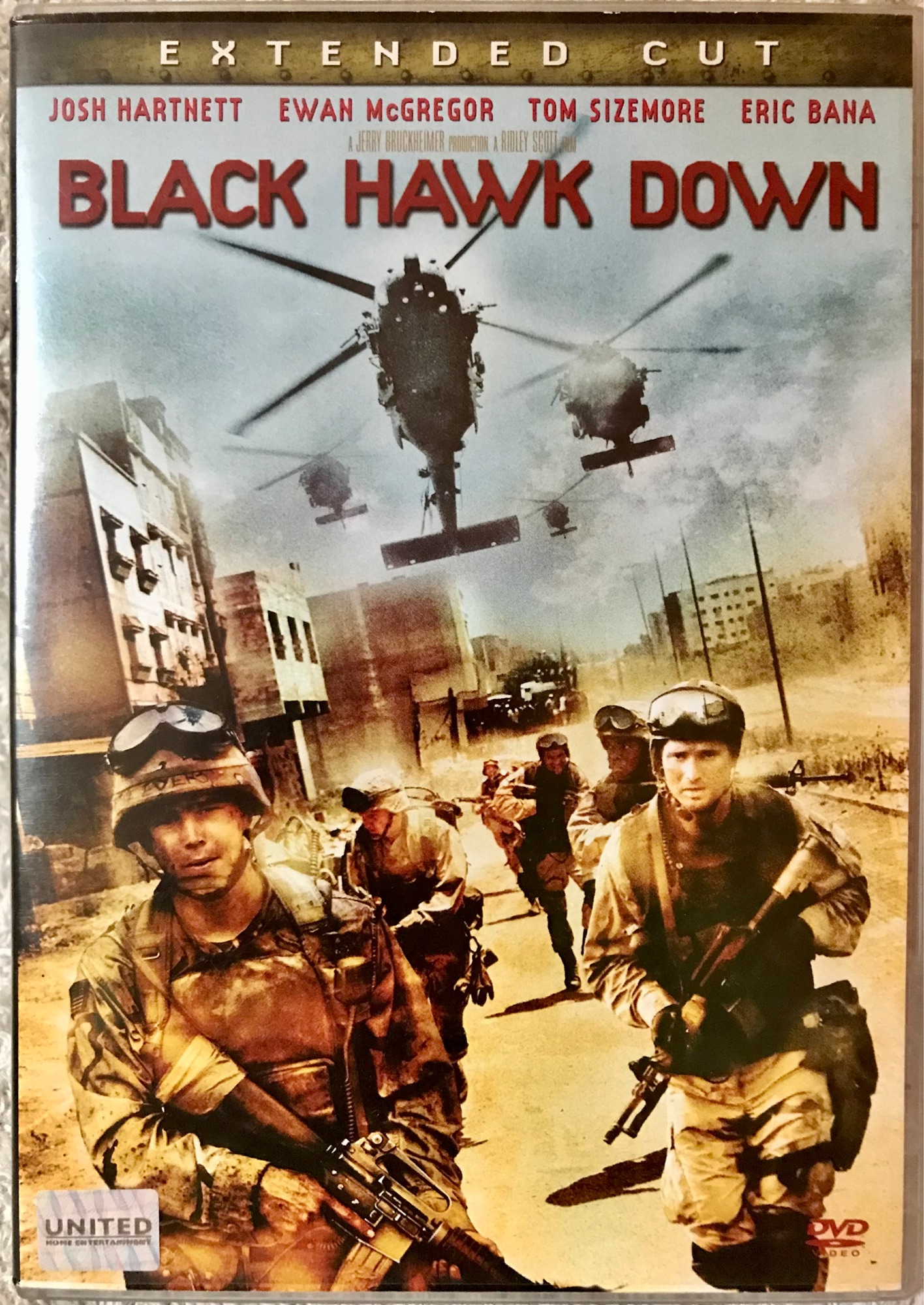 ดีวีดี Black Hawk Down ยุทธการฝ่ารหัสทมิฬ( แนวแอคชั่นผจญภัย) (มีพากย์
