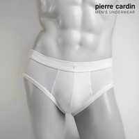 Pierre Cardin Mens Cotton Spandex Briefs White Comfortable Soft Fit 2-Pack