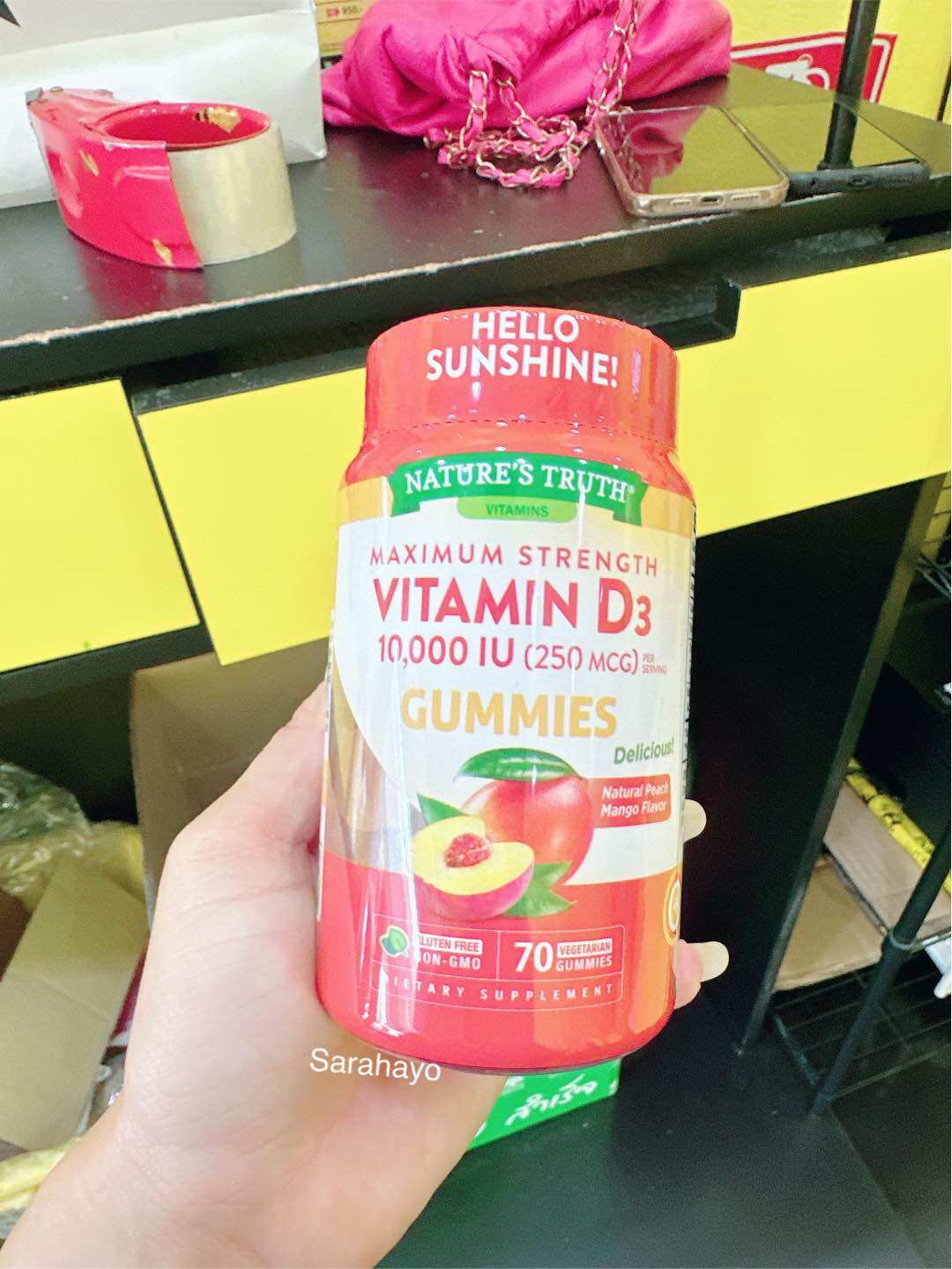 Nature's Truth Vitamin D3 Gummies 10000 IU 70 Count Lazada.co.th