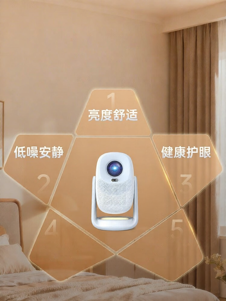 DAYANCHENG | Ultra HD Gaming & Entertainment Projector with Auto Keystone Correction ราคา 16,928 บาท*ส่งฟรี