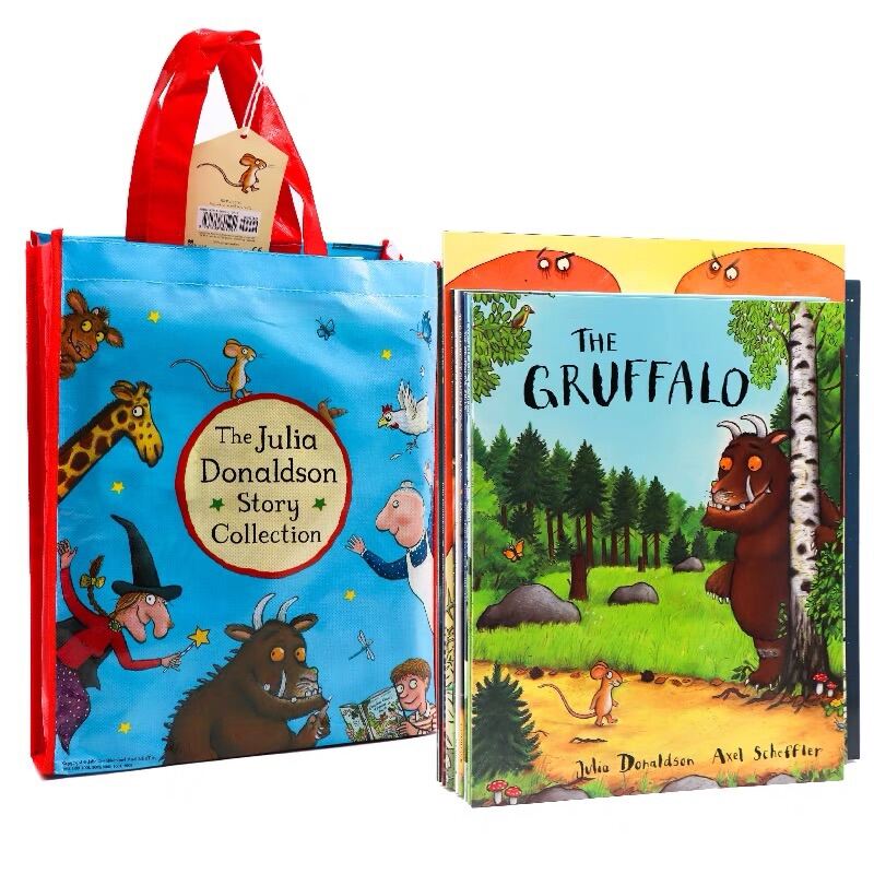 Julia Donaldson Collection 12 Books Set With BAG (The Snail and the Whale,  Room on the Broom, The Gruffalo's Child, The Gruffalo, The Paper Dolls,  Tyrannosaurus Drip, Cave Baby and More): Julia