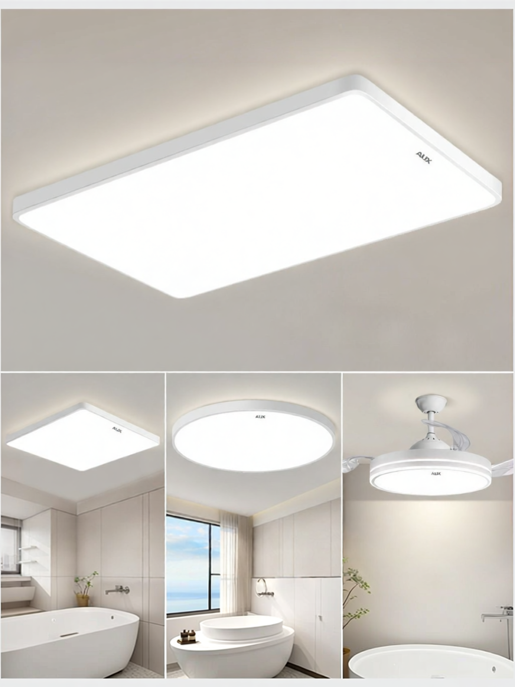 AUX | Ultra-bright Modern Minimalist New 2025 Full Spectrum LED Ceiling Light ราคา 4,545 บาท*ส่งฟรี