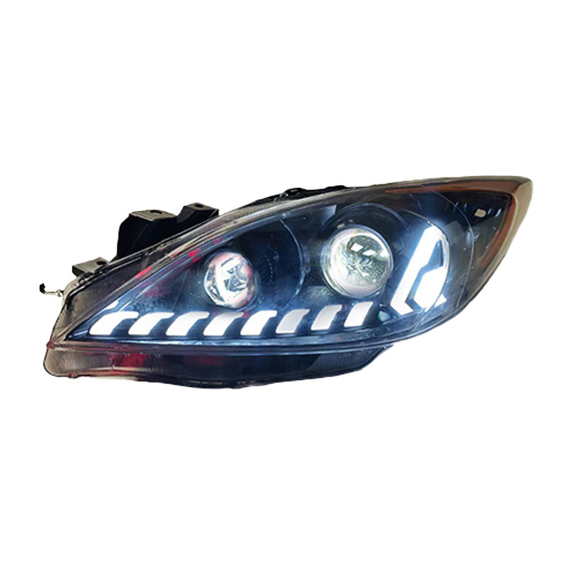 Mazda Axela 11-15 LED Headlight Assembly Audi Style Daytime Running Light Turn Signal ราคา 15,729 บาท*ส่งฟรี