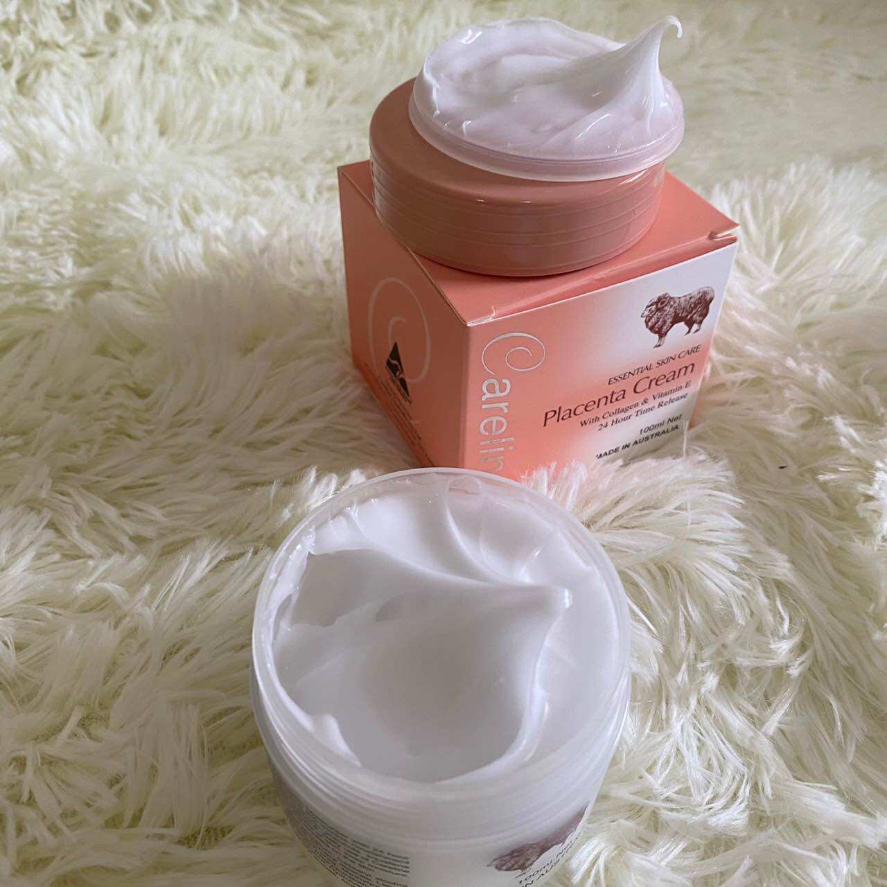 ครีมรกแกะ Careline Placenta Cream with Collagen & Vitamin E 100ml (ของแท้ล้าน%)