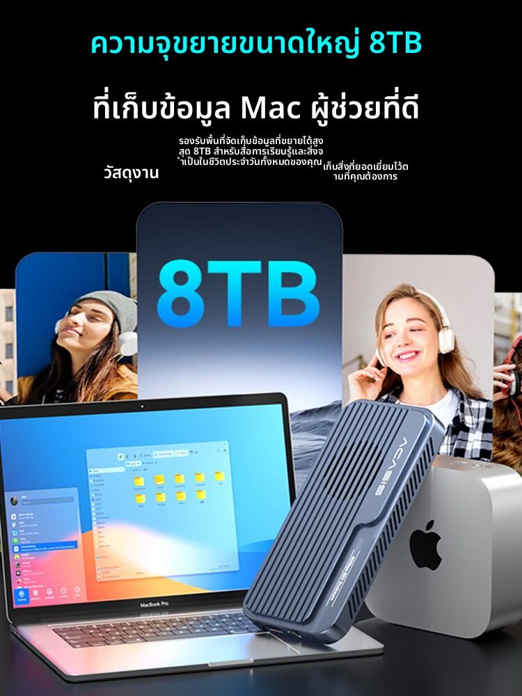 Acasis | Thunderbolt Compatible M.2 SSD Enclosure for Video Editors ราคา 3,717 บาท*ส่งฟรี