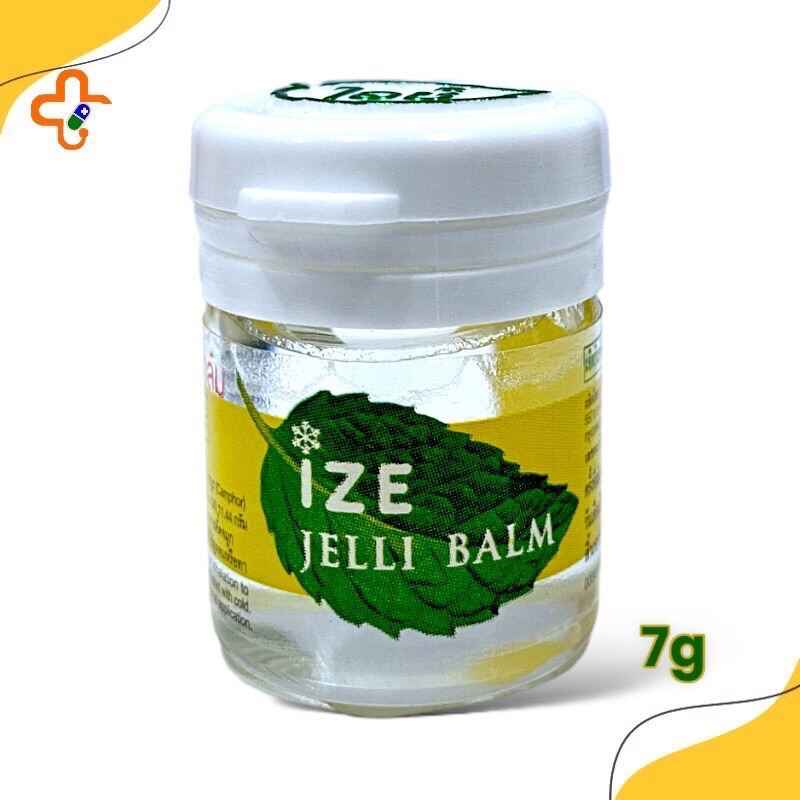 IZE Jelli Balm 7 g ไอซ์ เจลลิบาล์ม ทา หรือ สูดดม บรรเทาคัดจมูก 1 ขวด