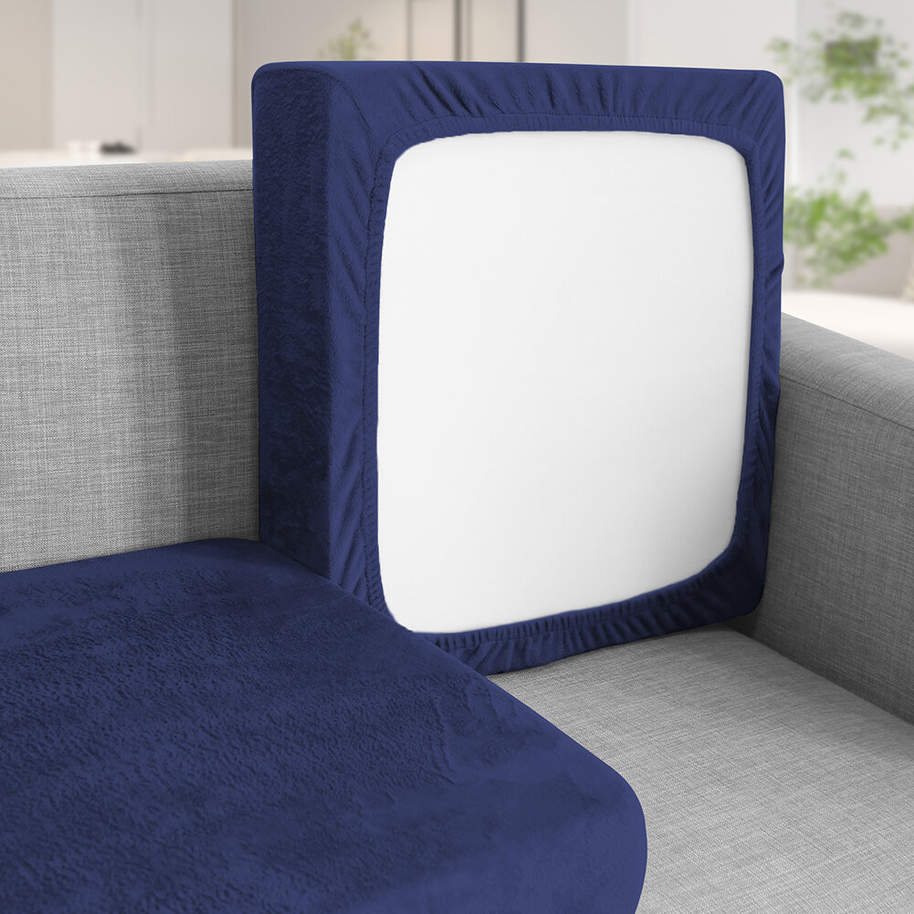 เบาะโซฟาครอบคลุมกํามะหยี่ยืดโซฟาฝาครอบที่นั่ง Universal Non-SLIP Elastic โซฟา Slipcovers เปลี่ยนเฟอร์นิเจอร์ Protector