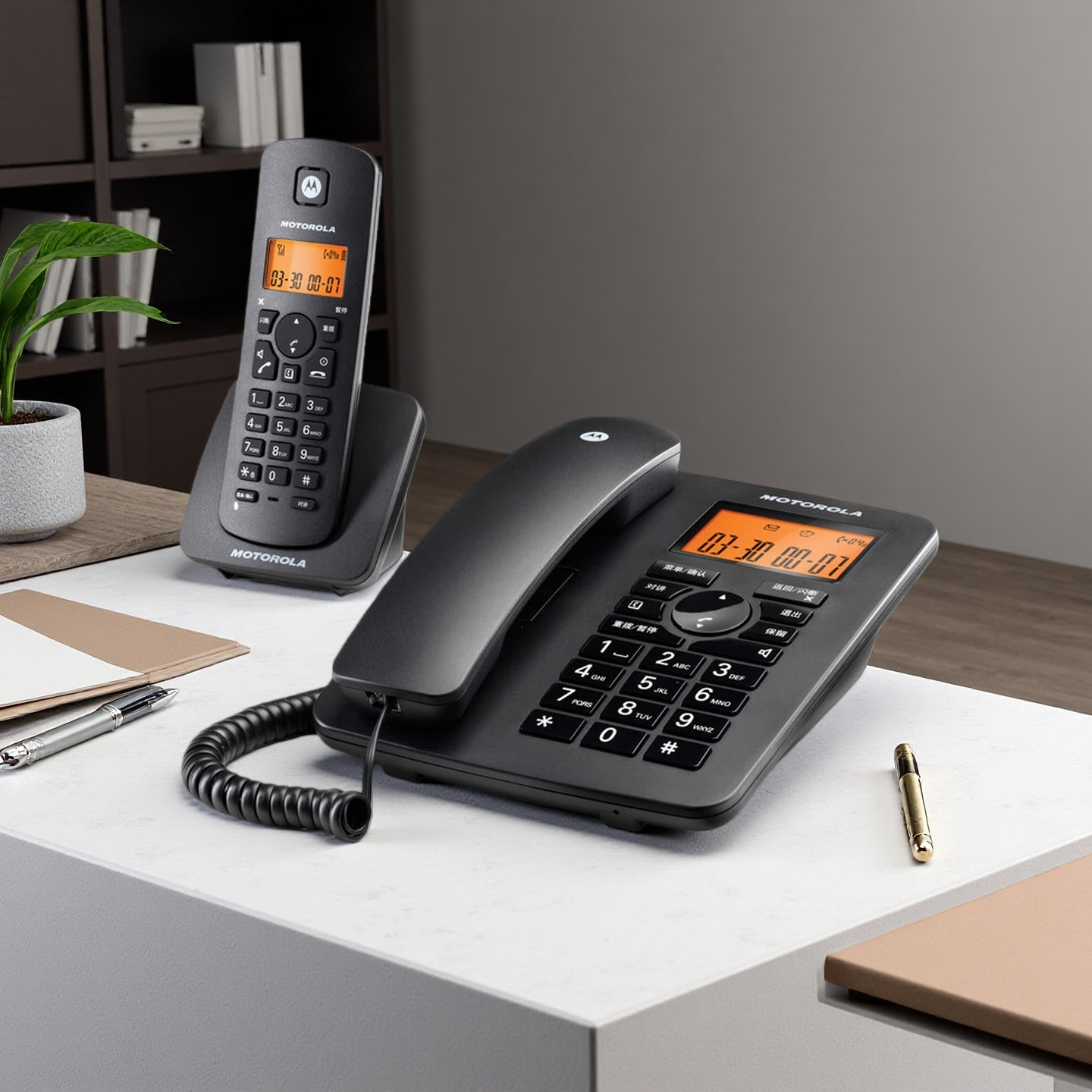 Motorola | Cordless Long-Range Telephone Subphone ราคา 2,316 บาท*ส่งฟรี