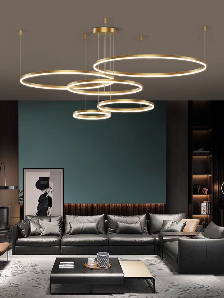 Designer's Light | Modern Minimalist Copper Chandelier ราคา 13,398 บาท*ส่งฟรี