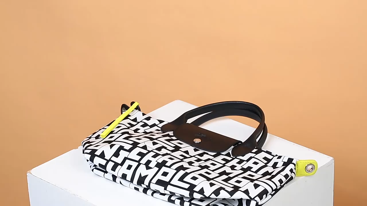 Le Pliage LGP S Handbag Black/White - Canvas (L1512412067)