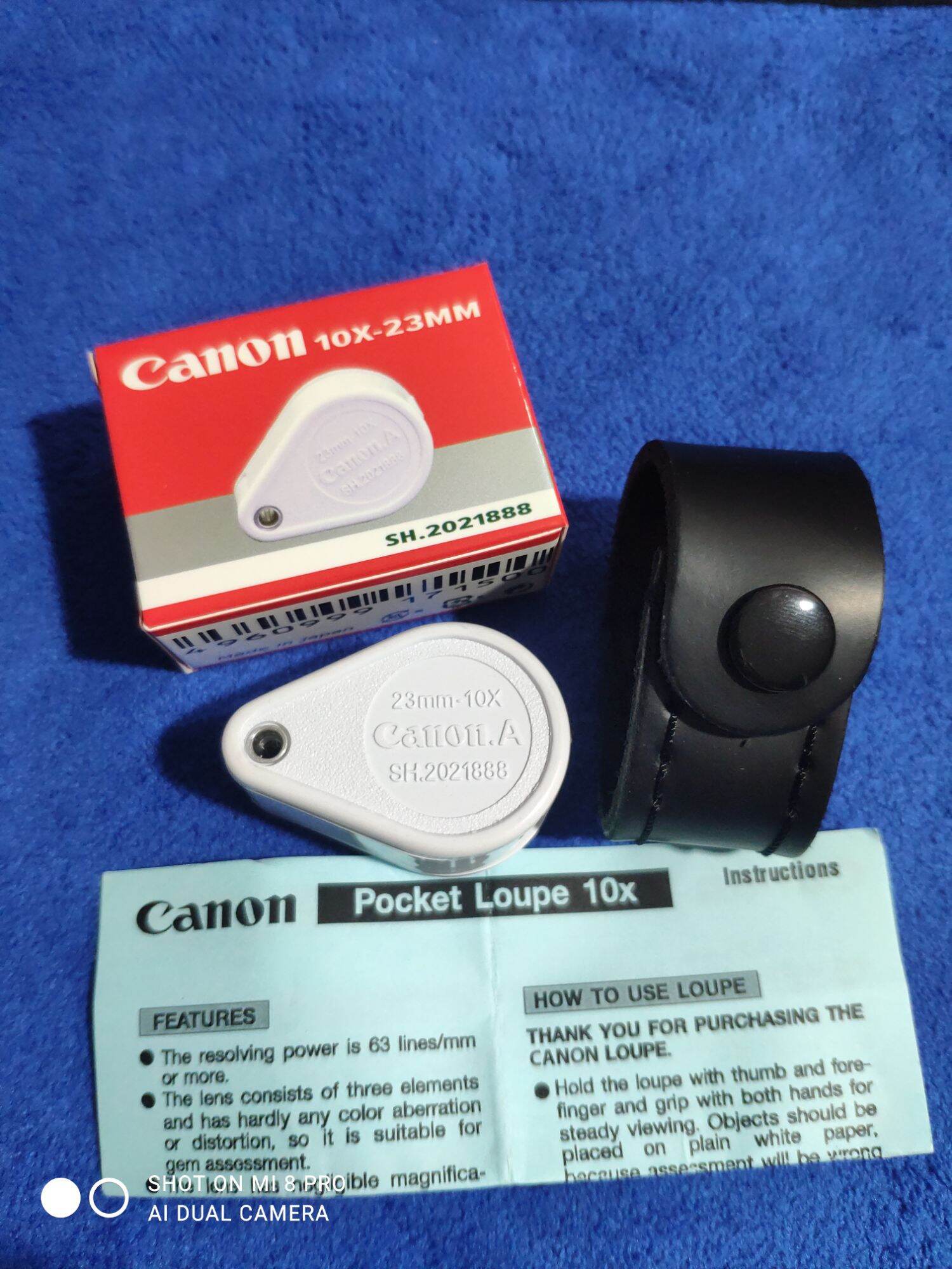 Canon 10X23หน้าเลนส์กว้างเป็นเลนส์แก้วสามชั้นกําลังขยาย10เท่าส่องชัดทุกลายละเอียดมาพร้อมซองหนัง ราคา 490 บาท*ส่งฟรี