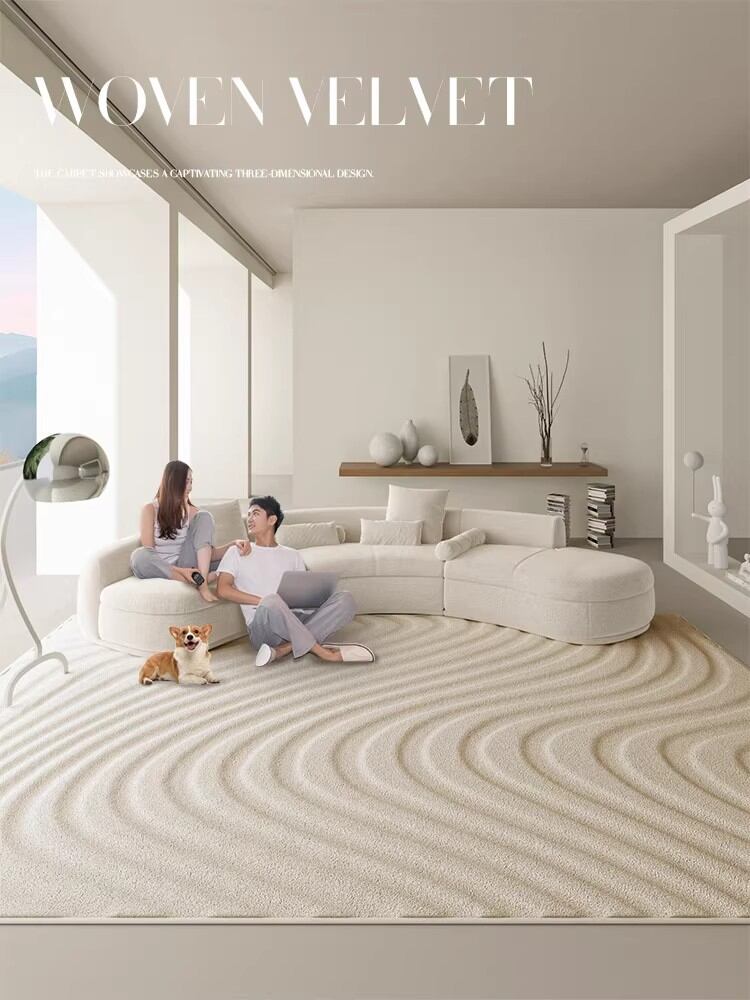 Honghe | Creamy Luxury Washable No-glue Carpet ราคา 3,857 บาท*ส่งฟรี